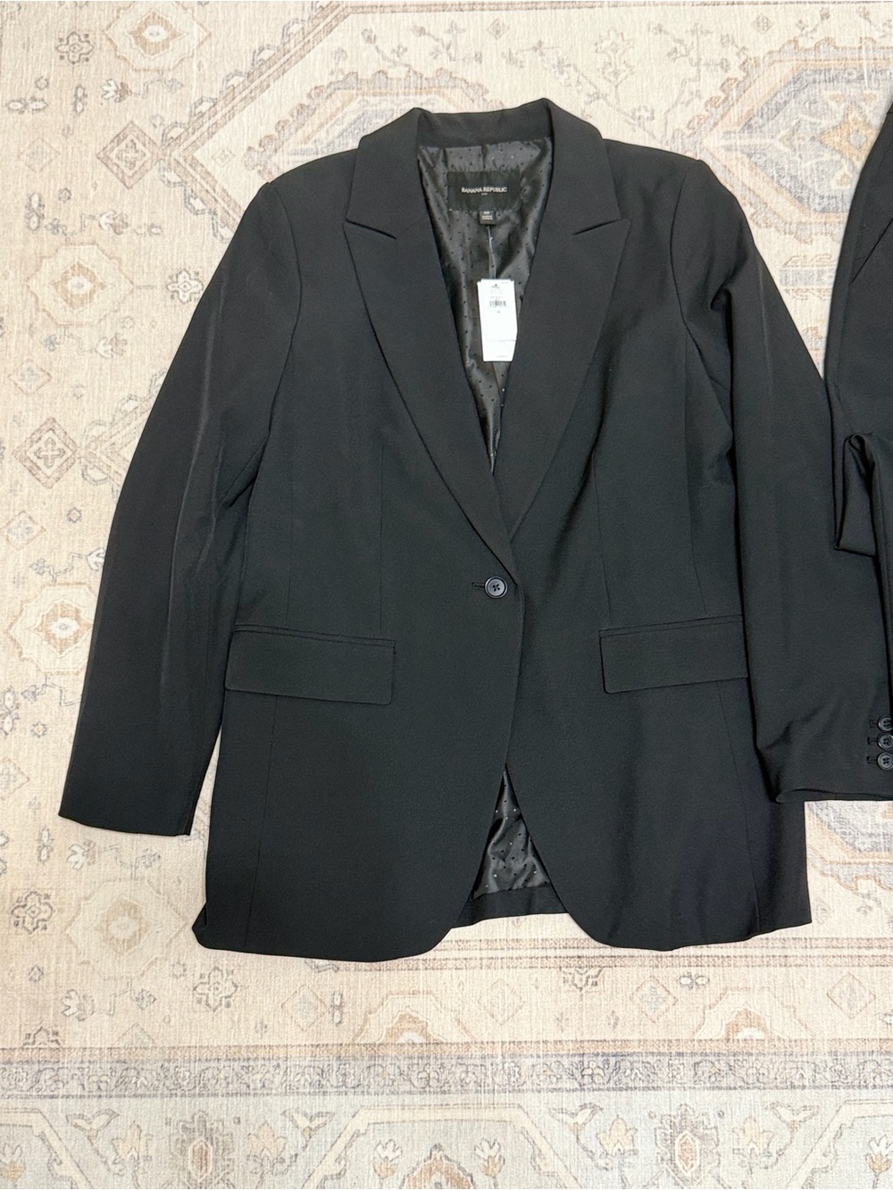Banana Republic Factory Black Single-Button Blazer & Pants